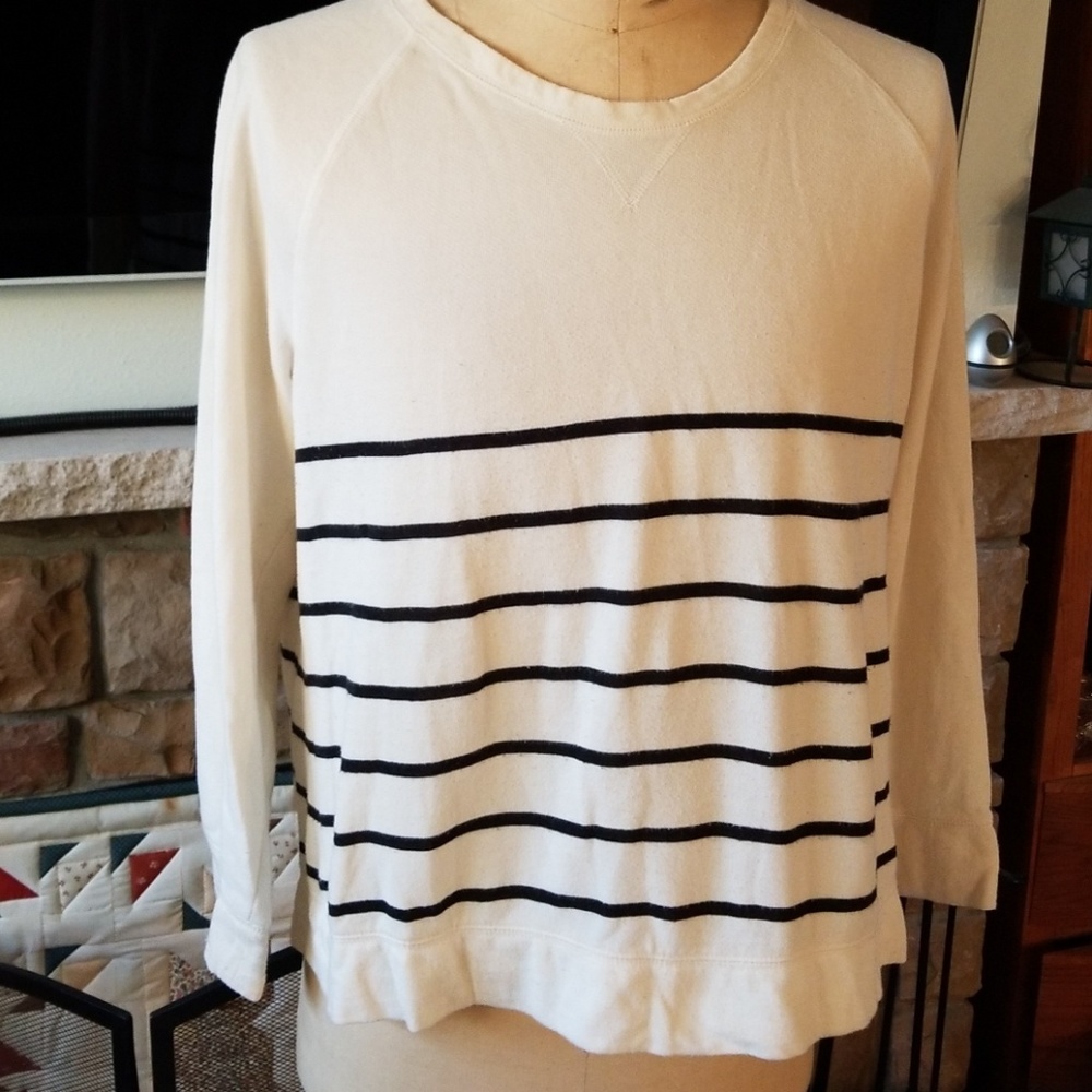 Merona stripped long sleeve crew neck sweater